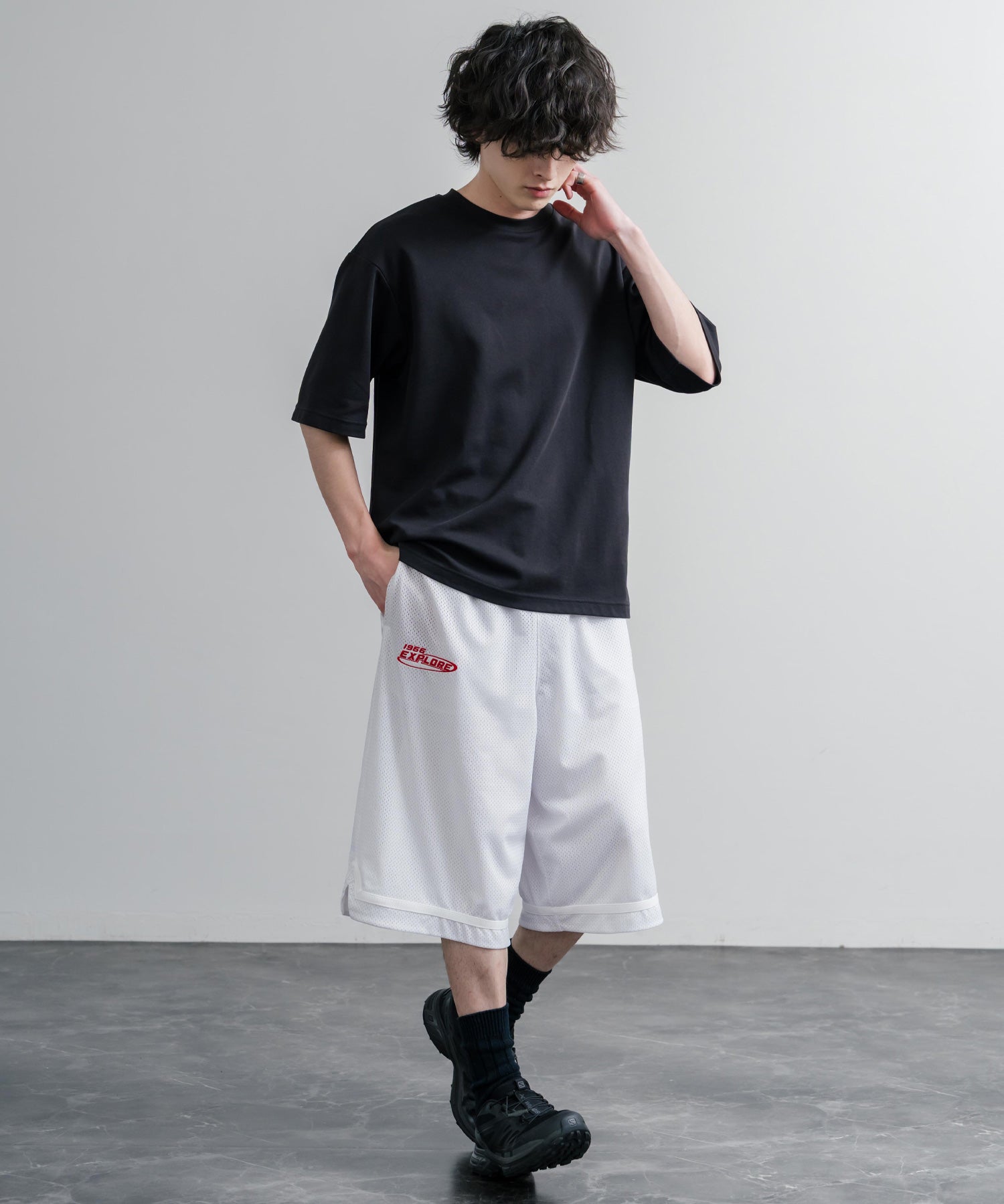 日本未展開モデル THE NORTH FACE ザ・ノースフェイス AERONET SHORTS メッシュハーフワイドパンツ/ショートパンツ 16186