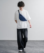 MEI メイ STANDARD MOON SHOULDE ワンポイントロゴ刺繍三日月型ボディバッグ/ウエストポーチ/ショルダーバッグ 16190