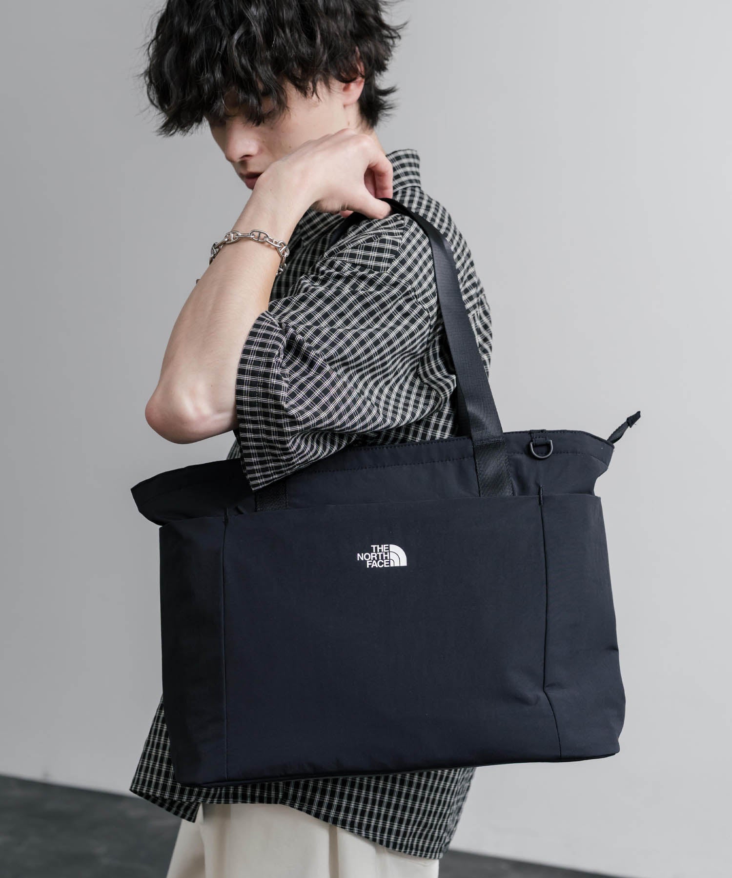 THE NORTH FACE WHITE LABEL LINDEN TOTE BAG ロゴナイロンショルダートートバッグ 16203