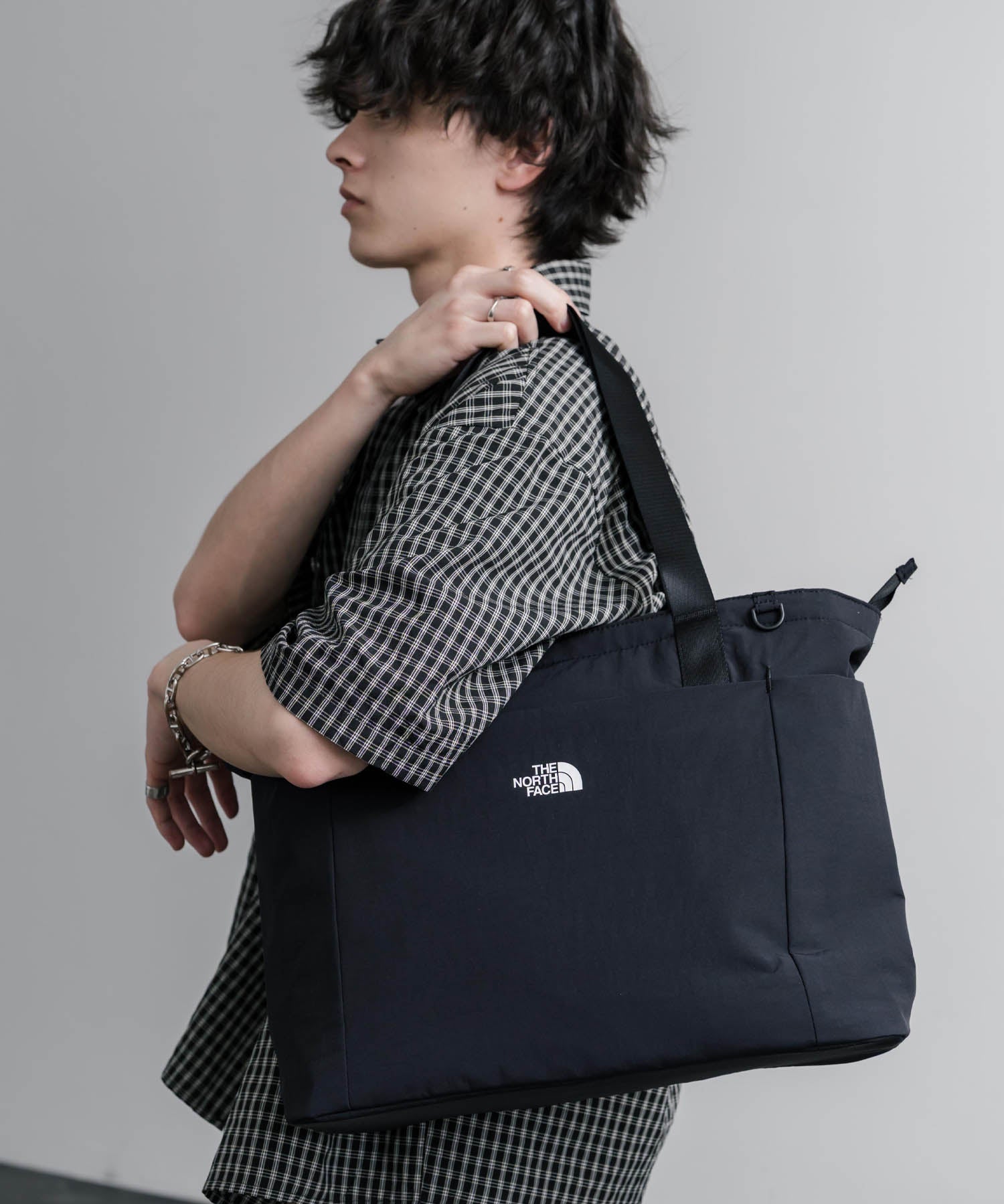 THE NORTH FACE WHITE LABEL LINDEN TOTE BAG ロゴナイロンショルダートートバッグ 16203