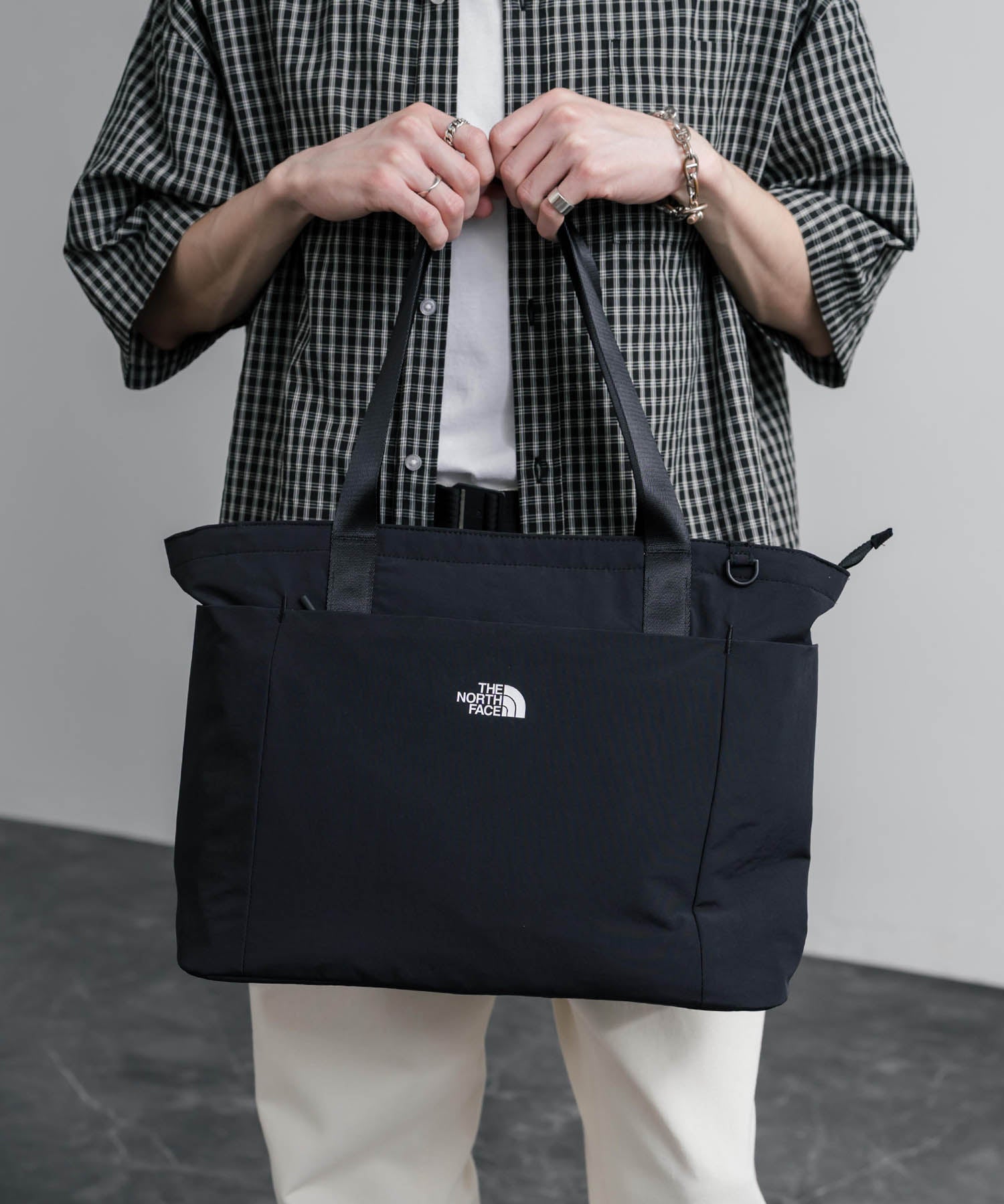 THE NORTH FACE WHITE LABEL LINDEN TOTE BAG ロゴナイロンショルダートートバッグ 16203