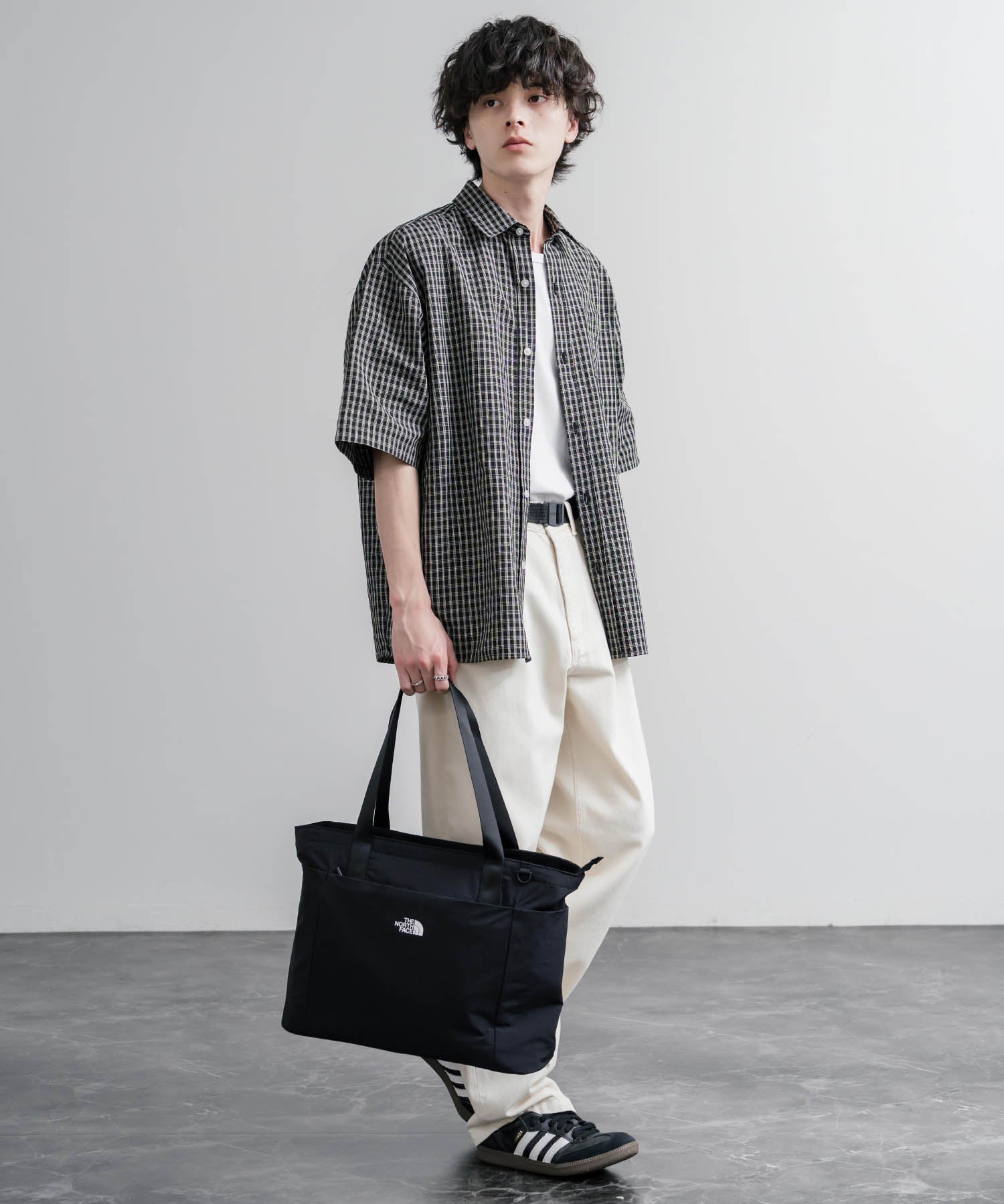 THE NORTH FACE WHITE LABEL LINDEN TOTE BAG ロゴナイロンショルダートートバッグ 16203