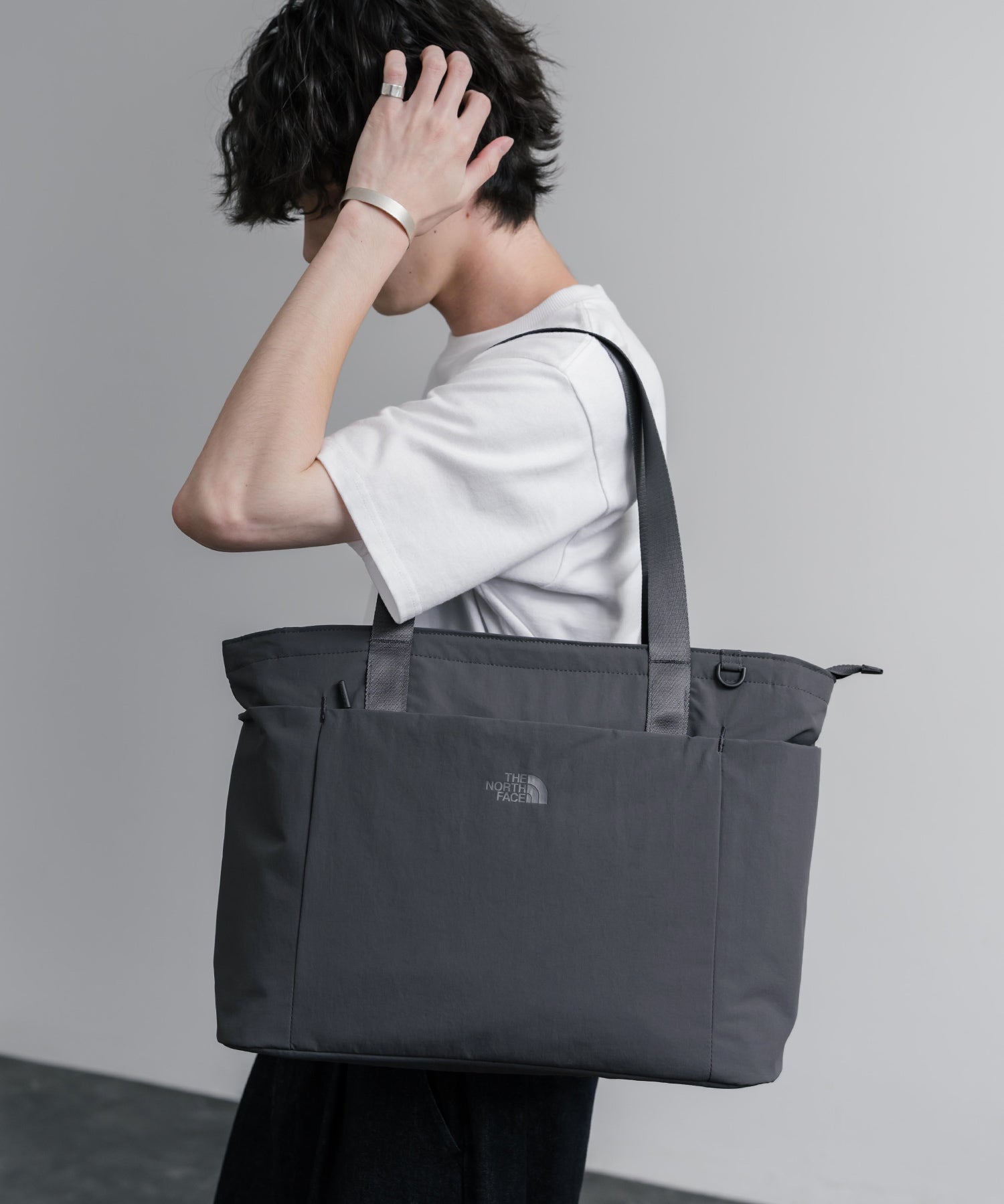 THE NORTH FACE WHITE LABEL LINDEN TOTE BAG ロゴナイロンショルダートートバッグ 16203