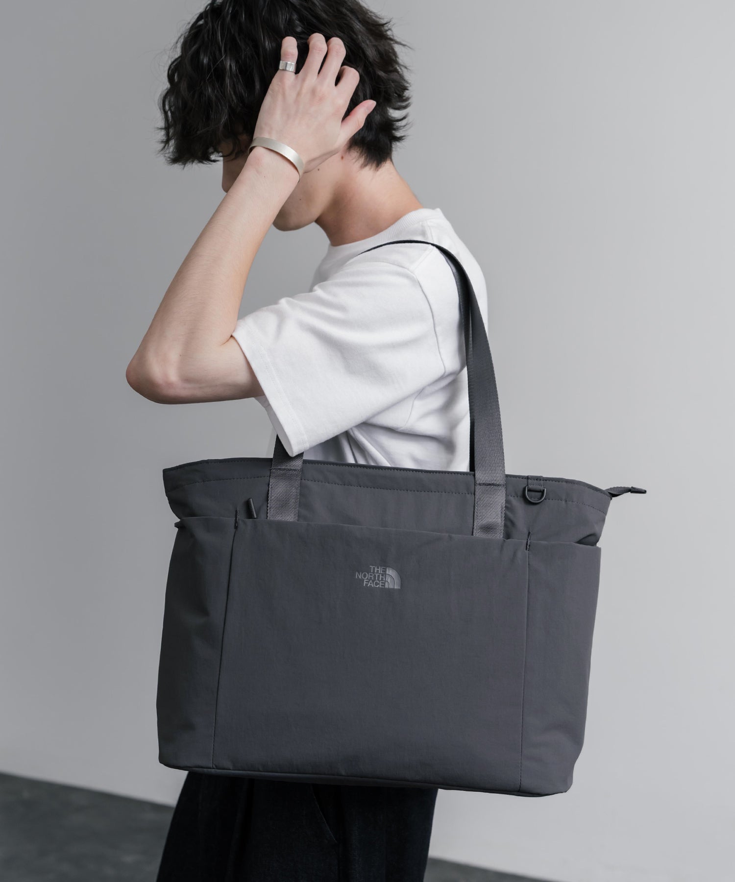 THE NORTH FACE WHITE LABEL LINDEN TOTE BAG ロゴナイロンショルダートートバッグ 16203