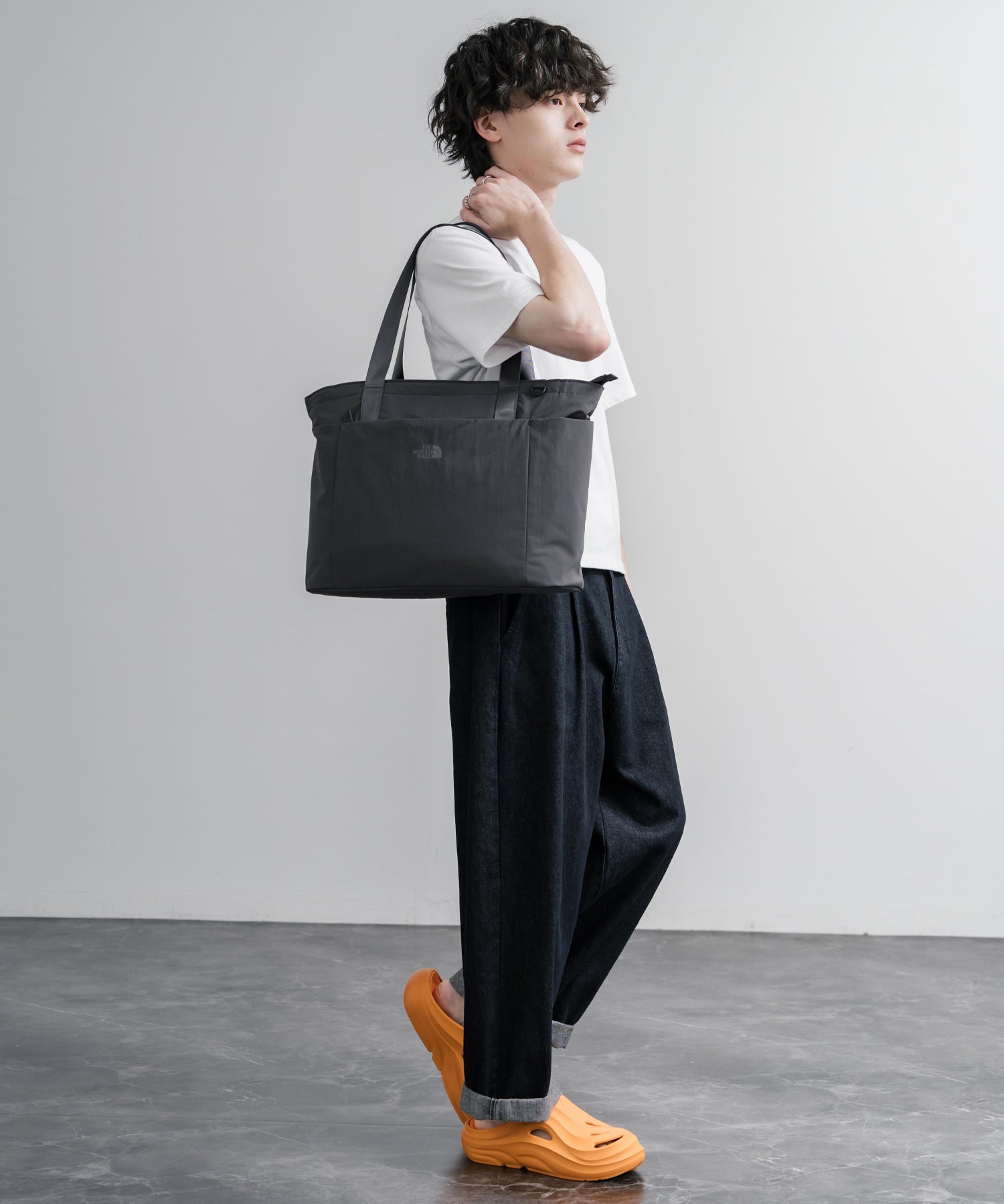 THE NORTH FACE WHITE LABEL LINDEN TOTE BAG ロゴナイロンショルダートートバッグ 16203