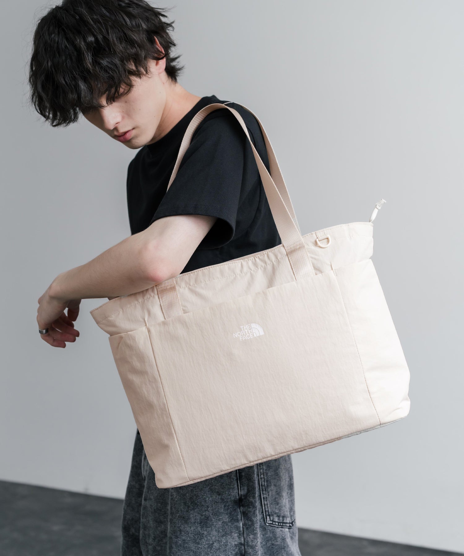 THE NORTH FACE WHITE LABEL LINDEN TOTE BAG ロゴナイロンショルダートートバッグ 16203