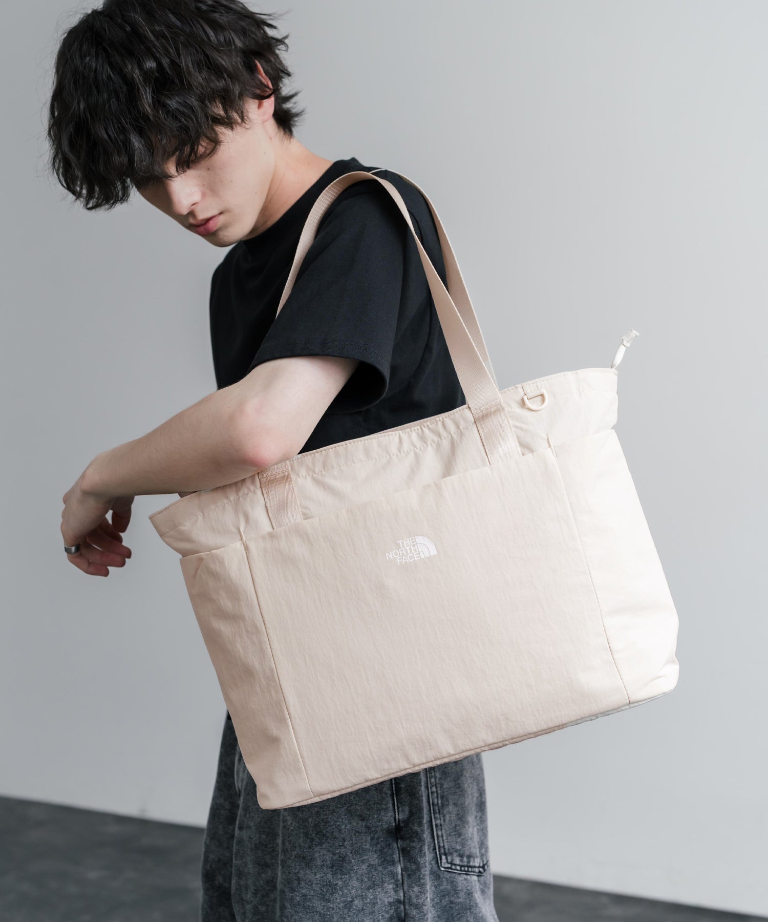 THE NORTH FACE WHITE LABEL LINDEN TOTE BAG ロゴナイロンショルダートートバッグ 16203
