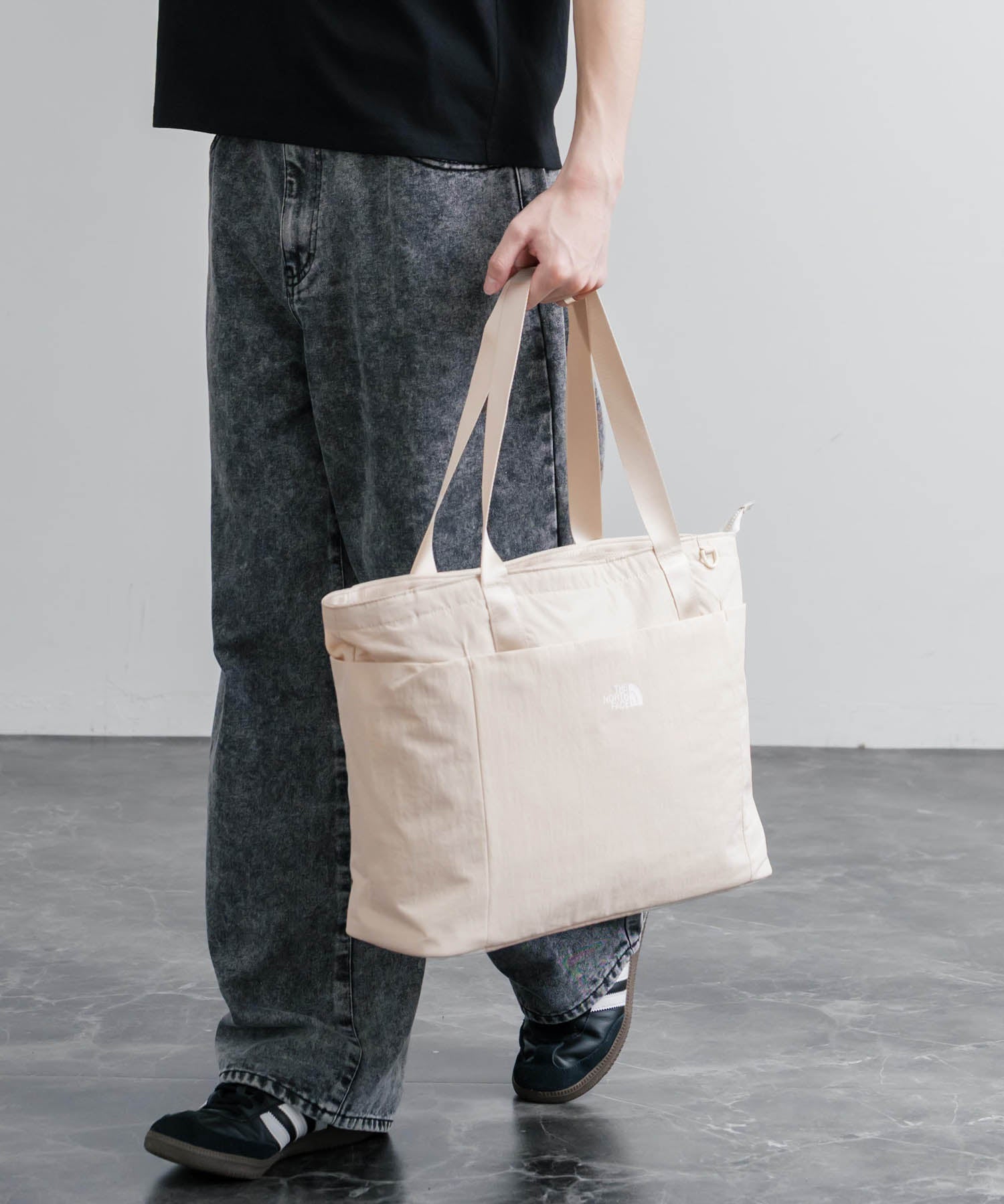 THE NORTH FACE WHITE LABEL LINDEN TOTE BAG ロゴナイロンショルダートートバッグ 16203
