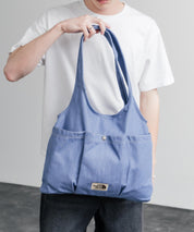 THE NORTH FACE WHITE LABEL WL TRIG BAG ナイロンデニムワンポイントロゴショルダートートバッグ 16204