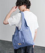 THE NORTH FACE WHITE LABEL WL TRIG BAG ナイロンデニムワンポイントロゴショルダートートバッグ 16204