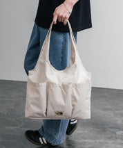 THE NORTH FACE WHITE LABEL WL TRIG BAG ナイロンデニムワンポイントロゴショルダートートバッグ 16204