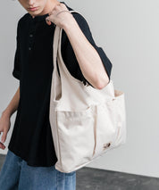 THE NORTH FACE WHITE LABEL WL TRIG BAG ナイロンデニムワンポイントロゴショルダートートバッグ 16204