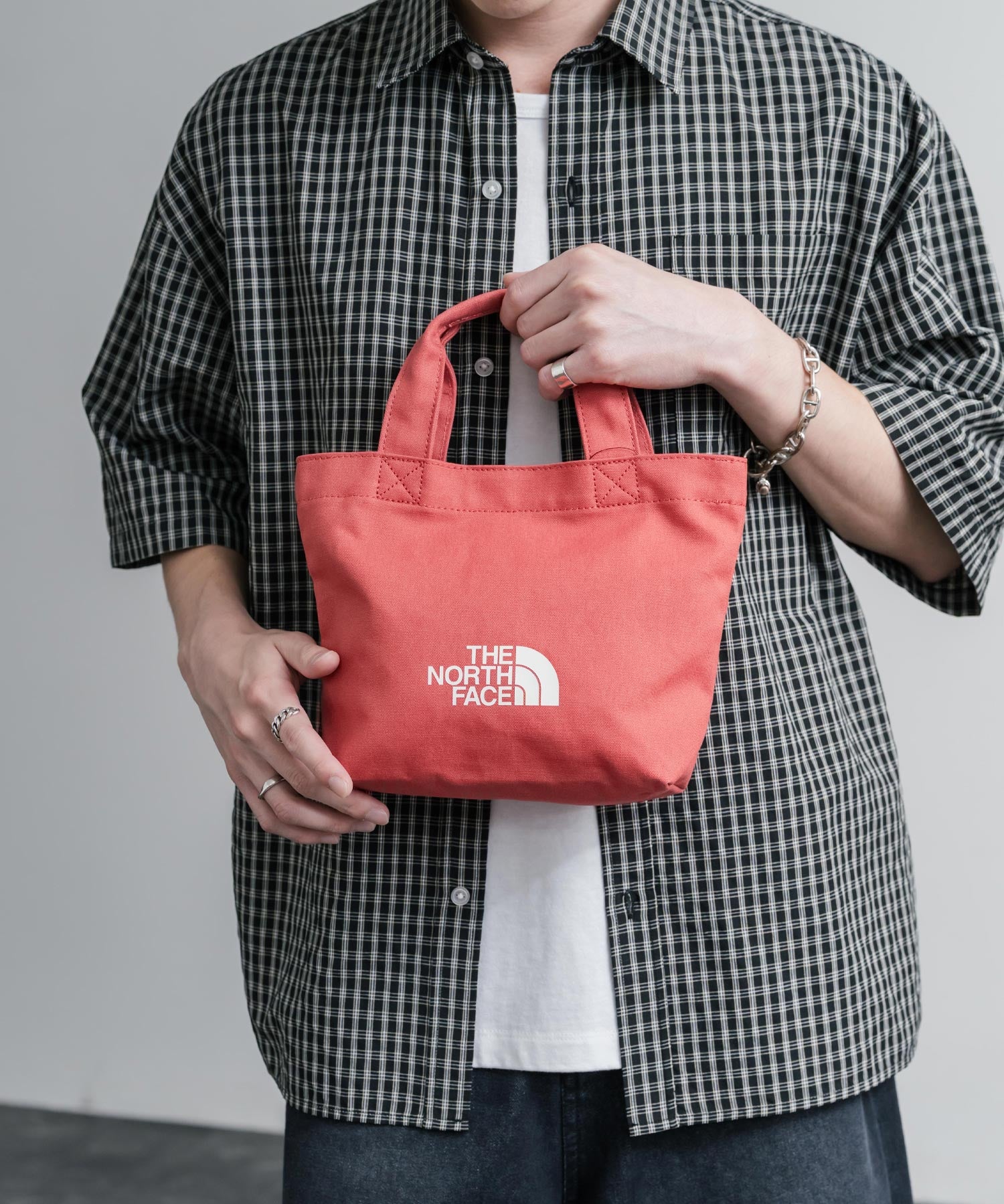 THE NORTH FACE LOGO COTTON BAG S ミニトートロゴハンドバッグ 16205
