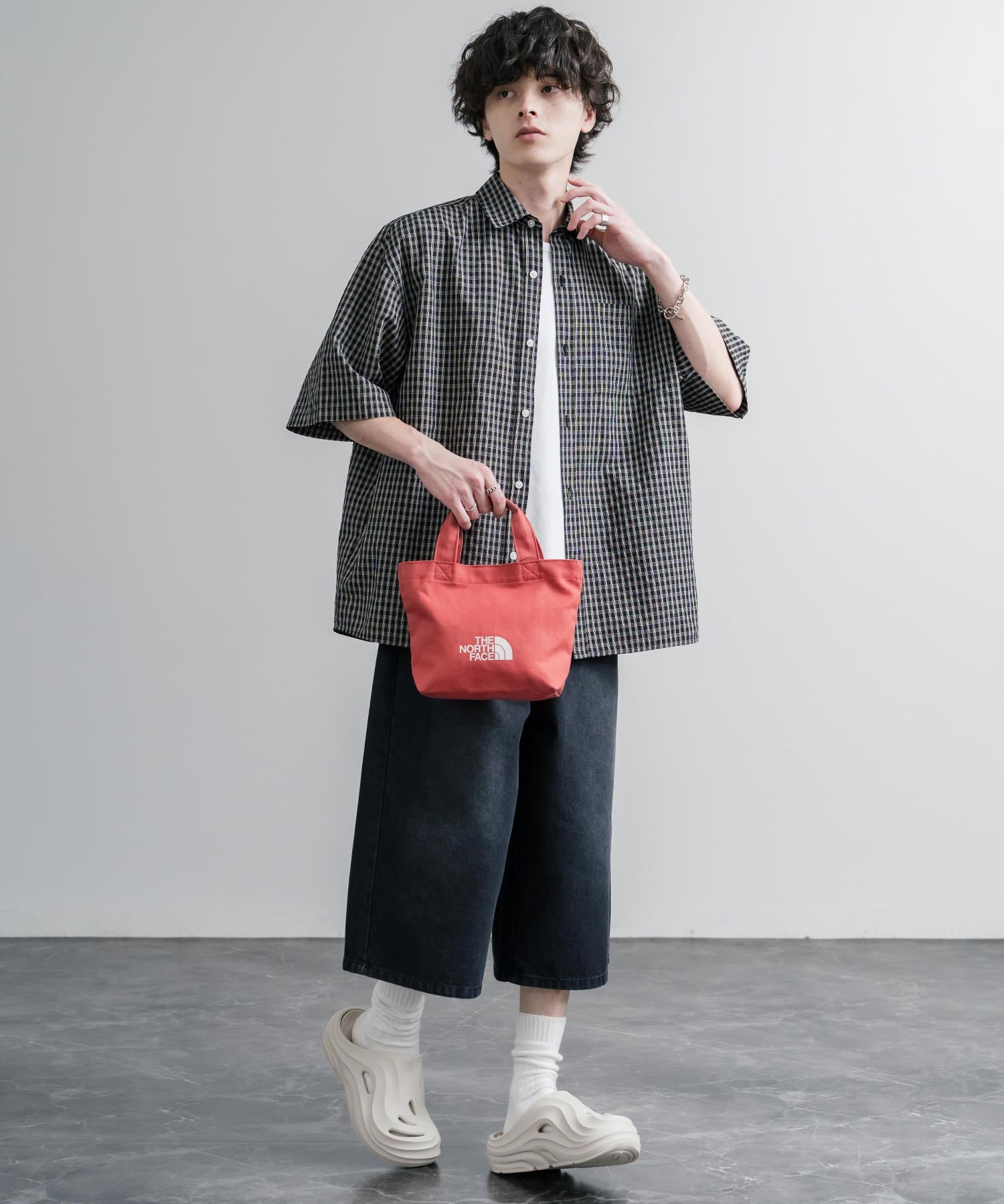 THE NORTH FACE LOGO COTTON BAG S ミニトートロゴハンドバッグ 16205