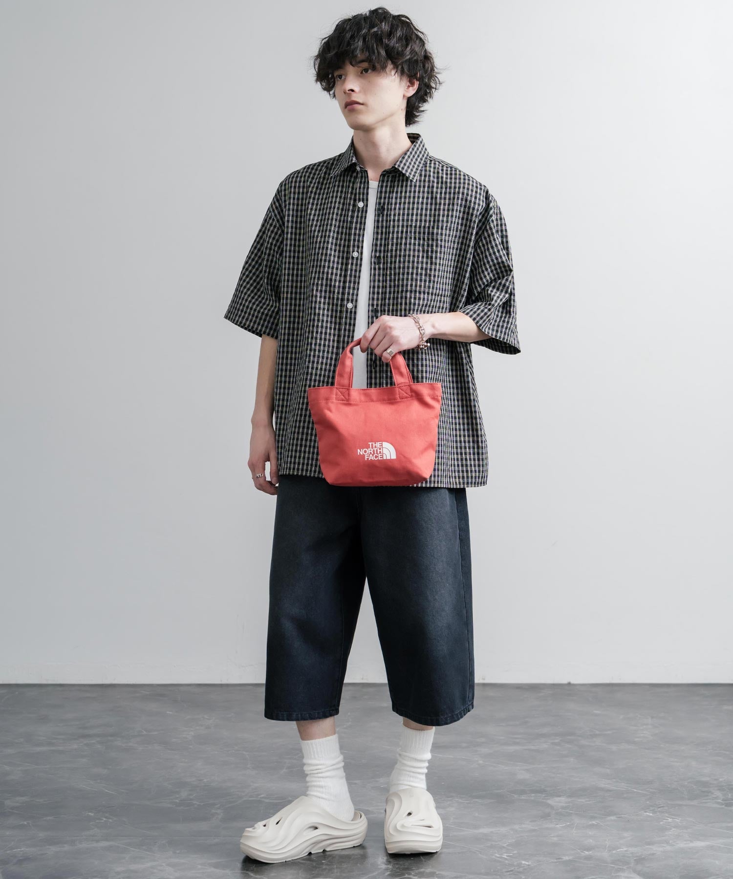 THE NORTH FACE LOGO COTTON BAG S ミニトートロゴハンドバッグ 16205