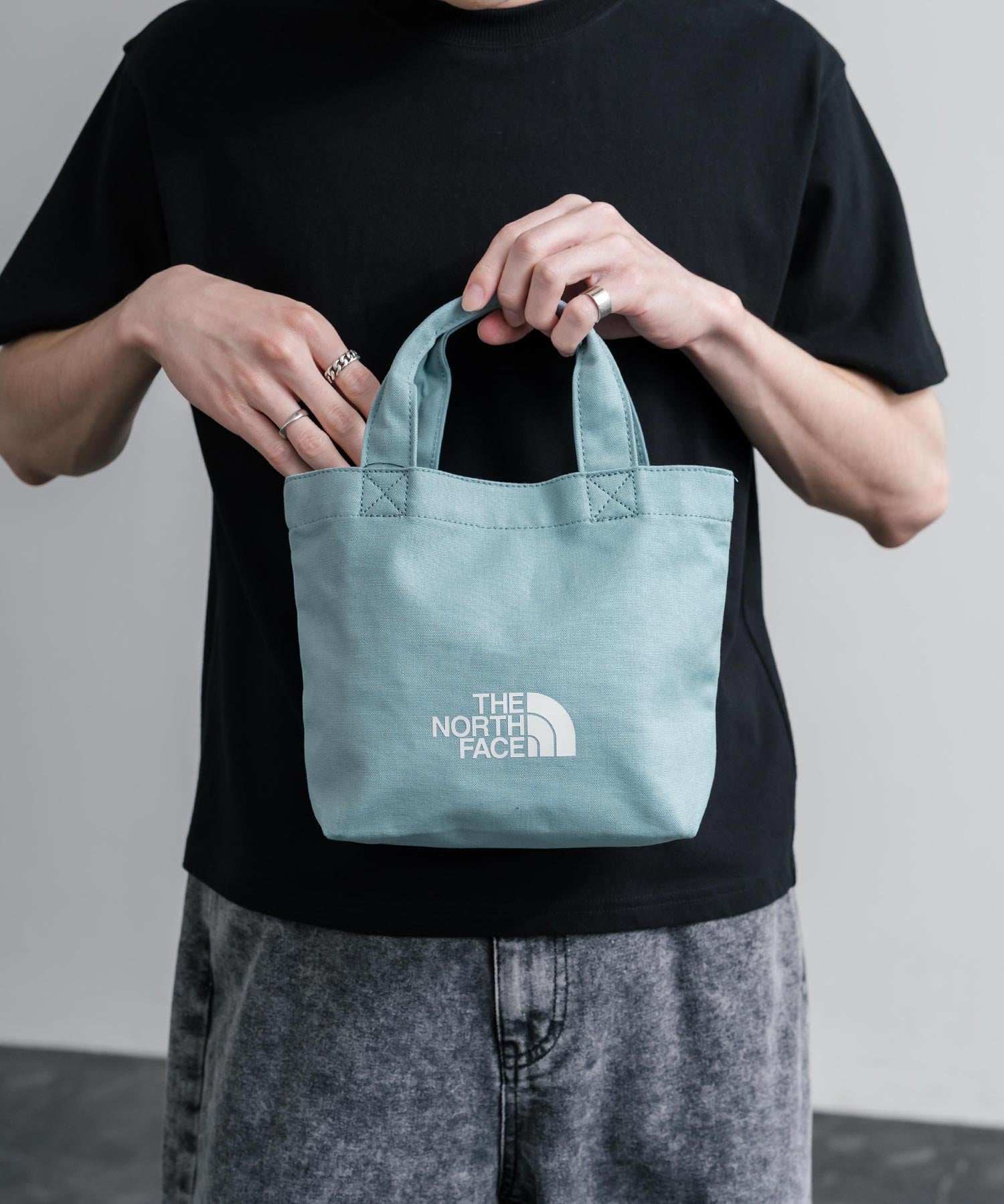 THE NORTH FACE LOGO COTTON BAG S ミニトートロゴハンドバッグ 16205