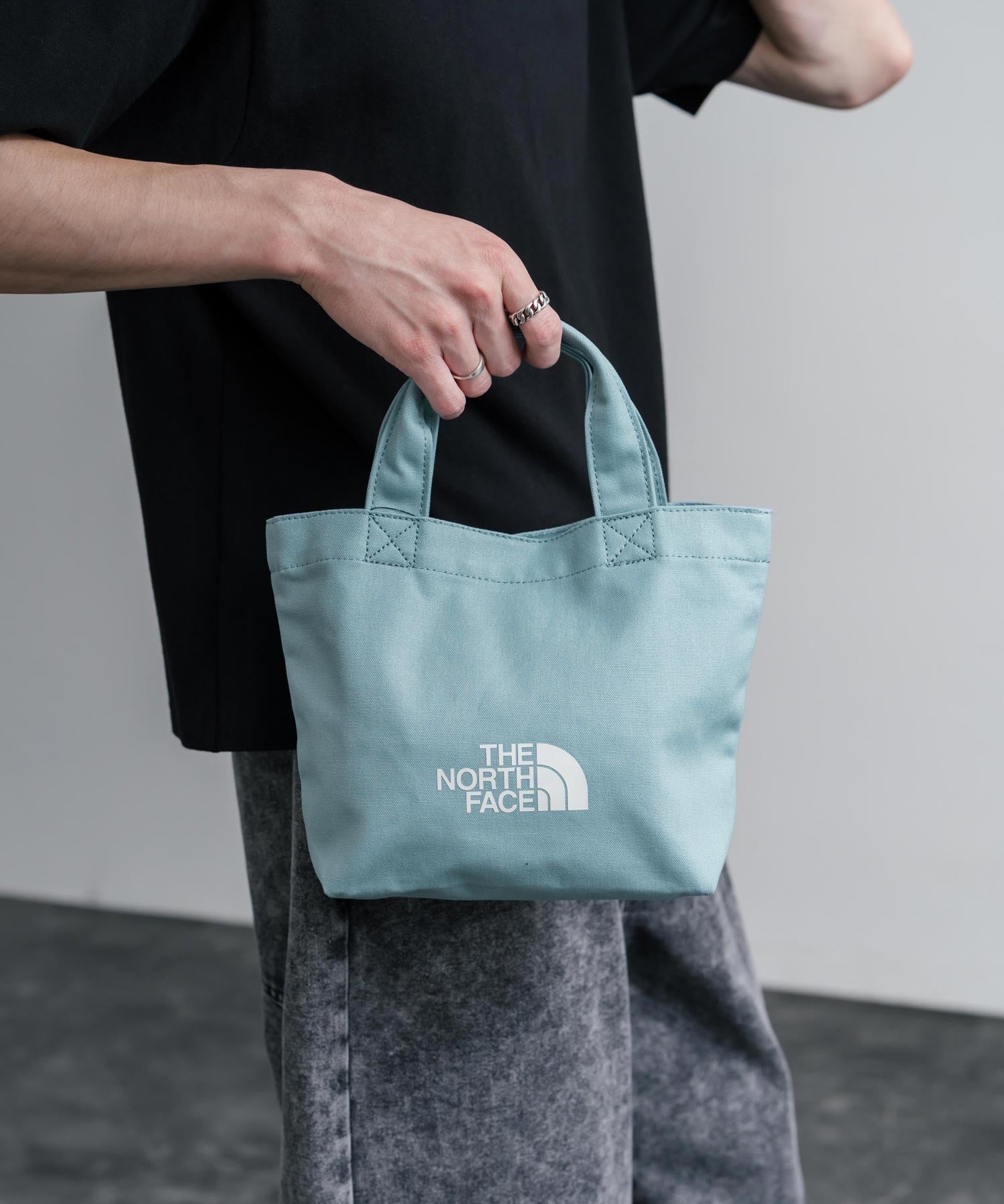 THE NORTH FACE LOGO COTTON BAG S ミニトートロゴハンドバッグ 16205