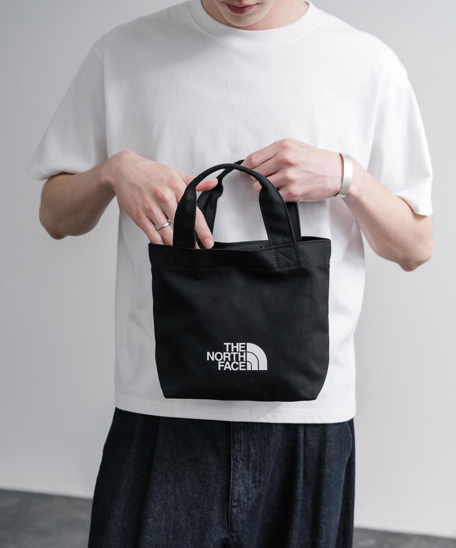 THE NORTH FACE LOGO COTTON BAG S ミニトートロゴハンドバッグ 16205