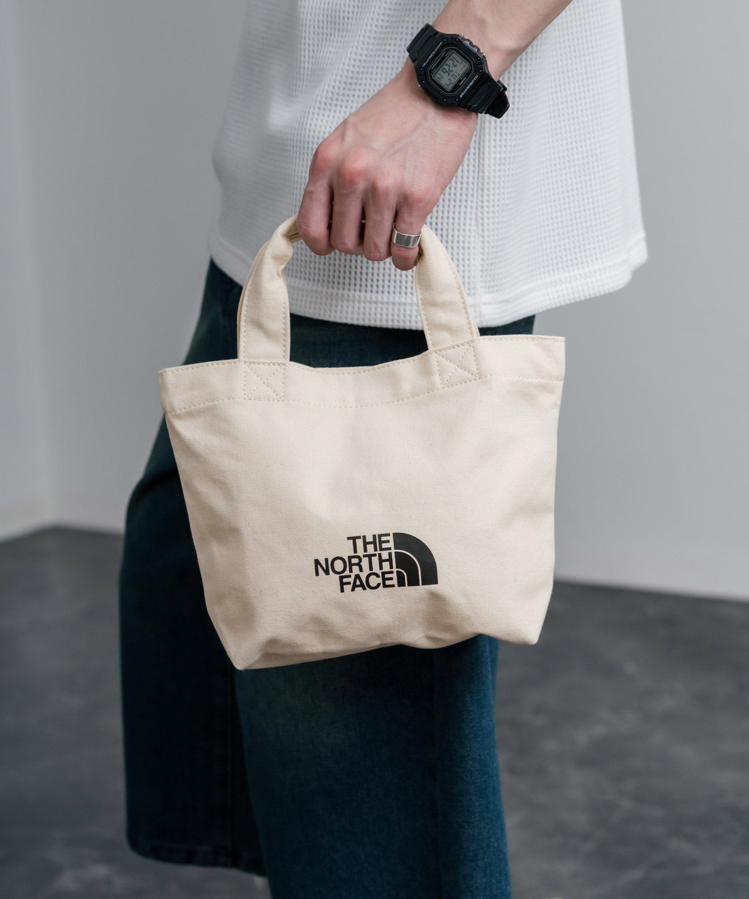 THE NORTH FACE LOGO COTTON BAG S ミニトートロゴハンドバッグ 16205