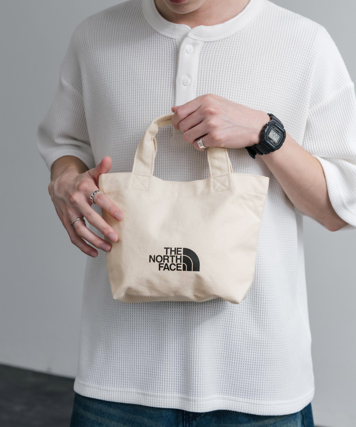 THE NORTH FACE LOGO COTTON BAG S ミニトートロゴハンドバッグ 16205