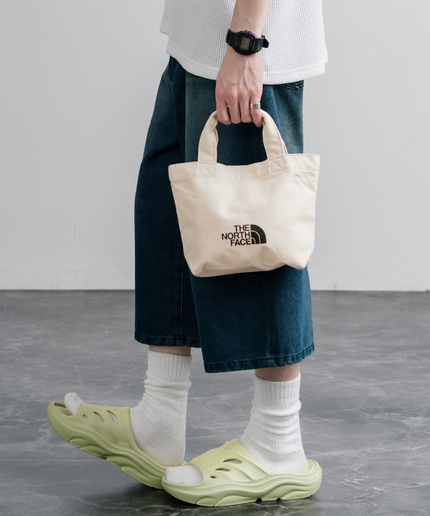 THE NORTH FACE LOGO COTTON BAG S ミニトートロゴハンドバッグ 16205
