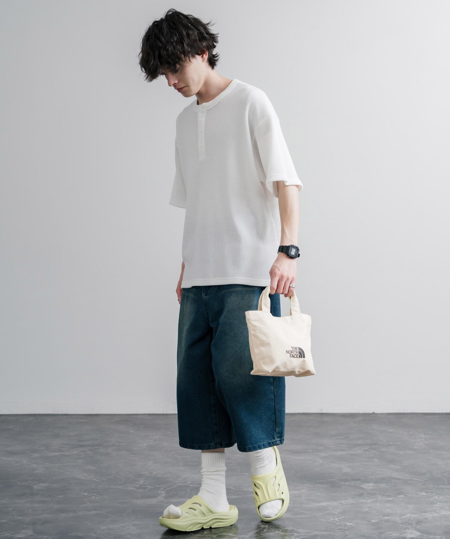 THE NORTH FACE LOGO COTTON BAG S ミニトートロゴハンドバッグ 16205