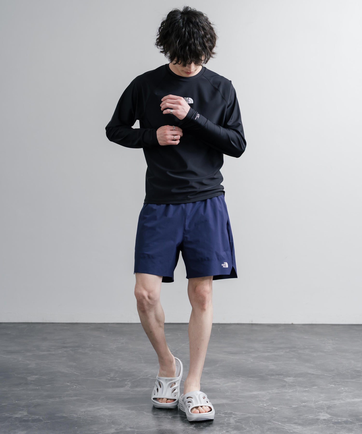 THE NORTH FACE ザ・ノースフェイス M'S ESSENTIAL L/S RASHGUARD 接触冷感ラッシュガード/多機能長袖カットソー 16206