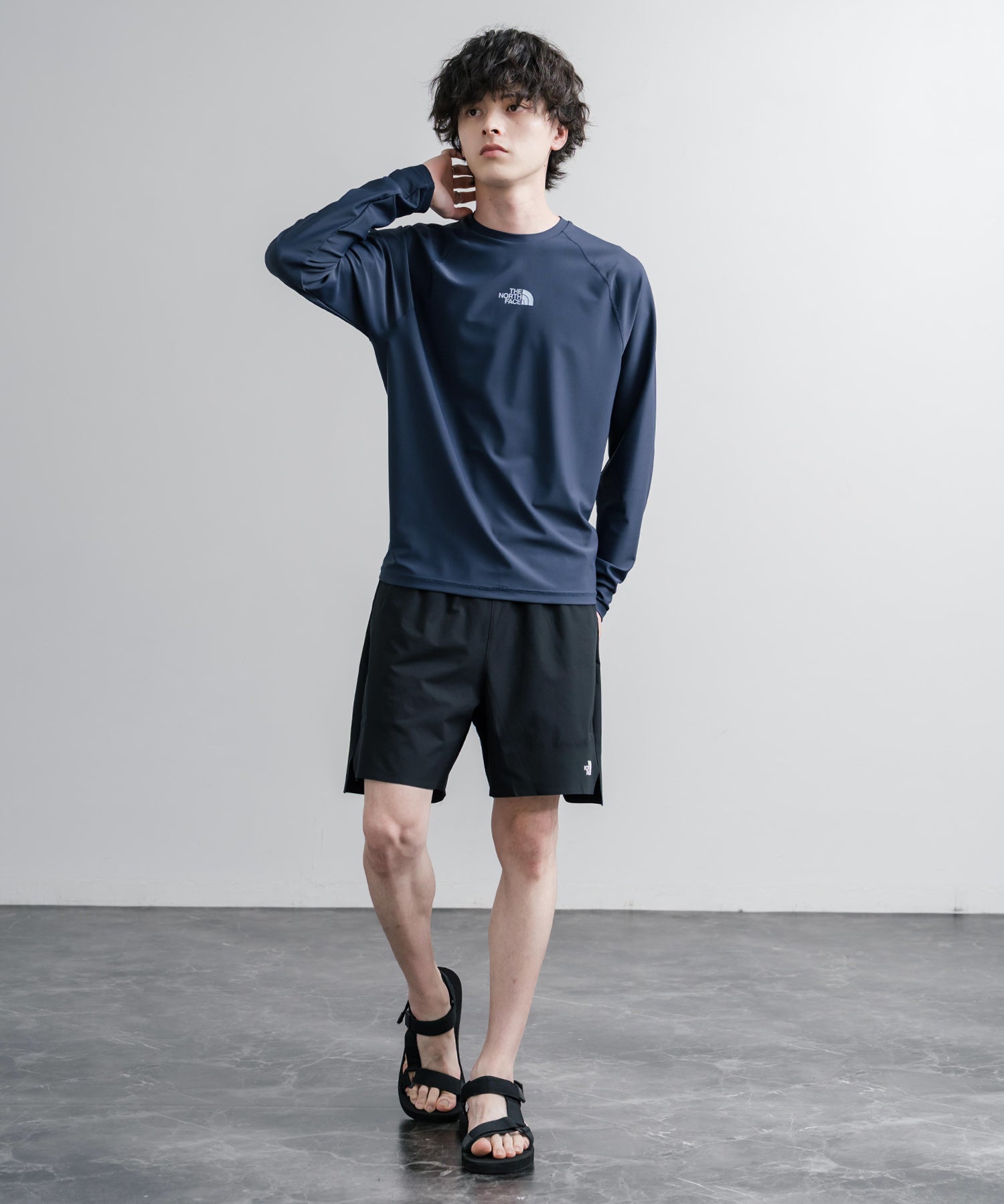 THE NORTH FACE ザ・ノースフェイス M'S ESSENTIAL L/S RASHGUARD 接触冷感ラッシュガード/多機能長袖カットソー 16206