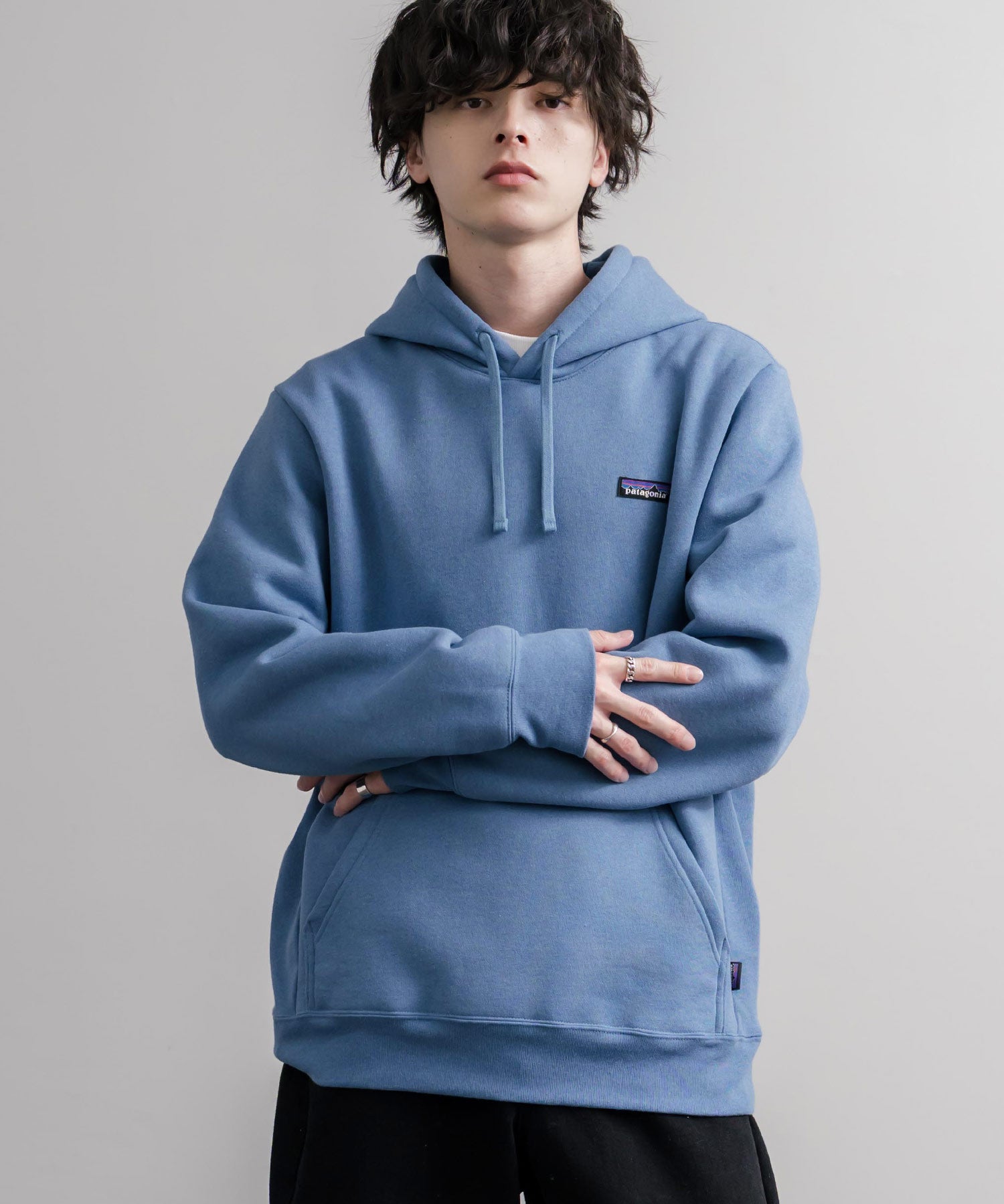 Patagonia パタゴニア M'S P 6 LABEL UPRISAL HOODY ラベルアップライザルフーディ/裏起毛長袖プルオーバーパーカー 16219