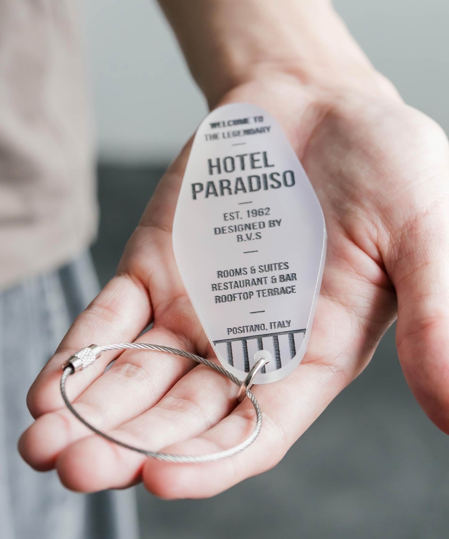 Butler Verner Sails 日本製 CHECK IN KEY TAG ワイヤーリングアクリルキーホルダー JA-3088 16239
