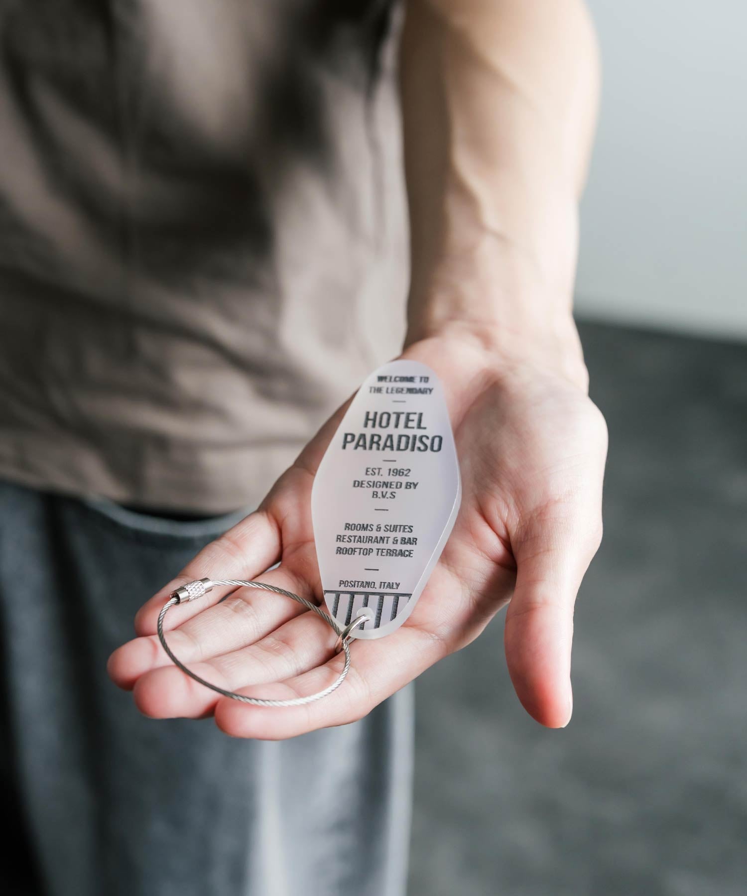 Butler Verner Sails 日本製 CHECK IN KEY TAG ワイヤーリングアクリルキーホルダー JA-3088 16239