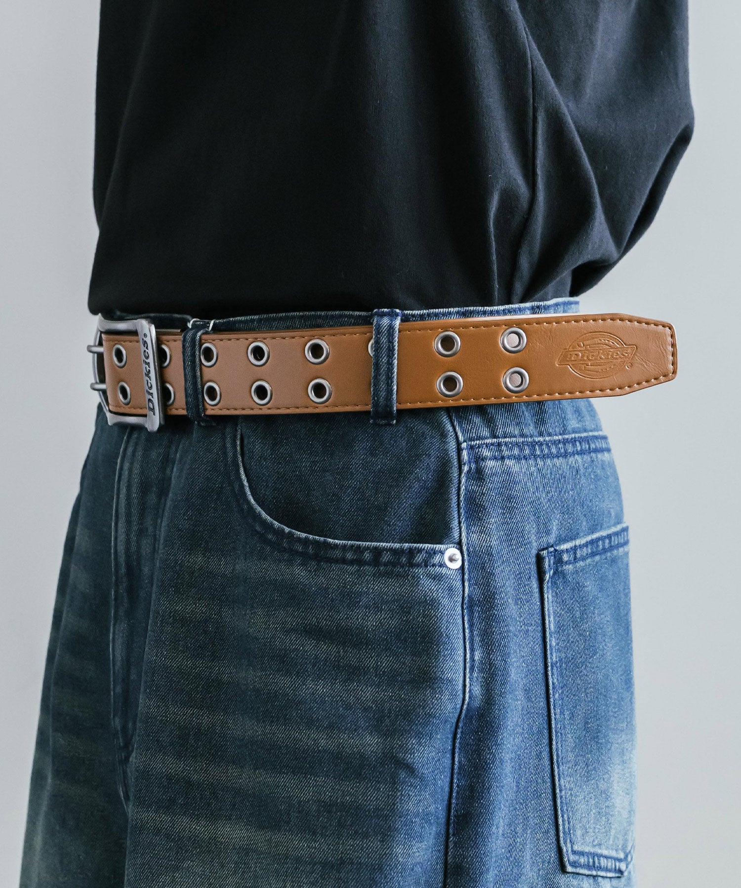 Dickies ディッキーズ 40mm スクエアバックル ダブルハトメベルト 16240