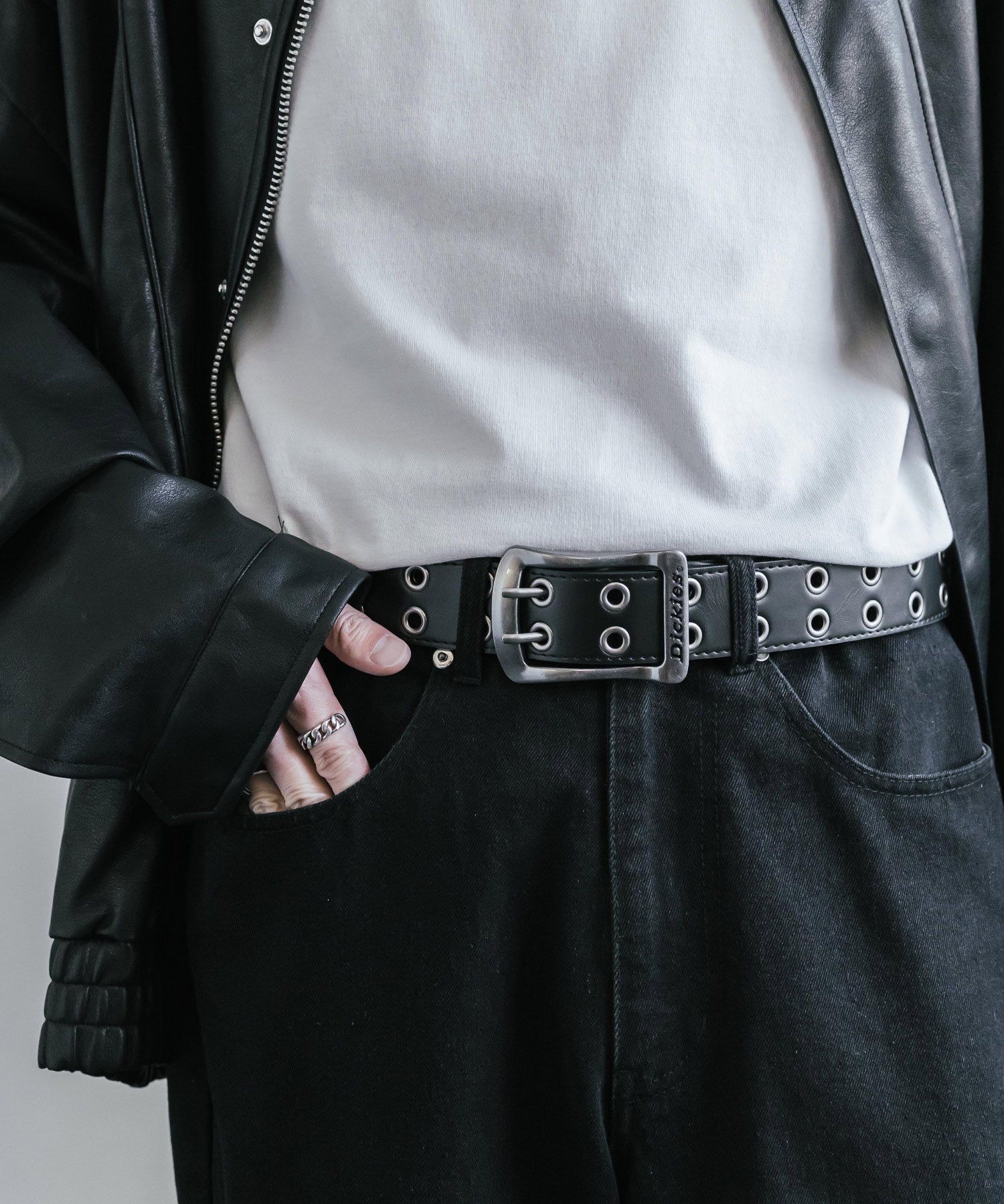 Dickies ディッキーズ 40mm スクエアバックル ダブルハトメベルト
