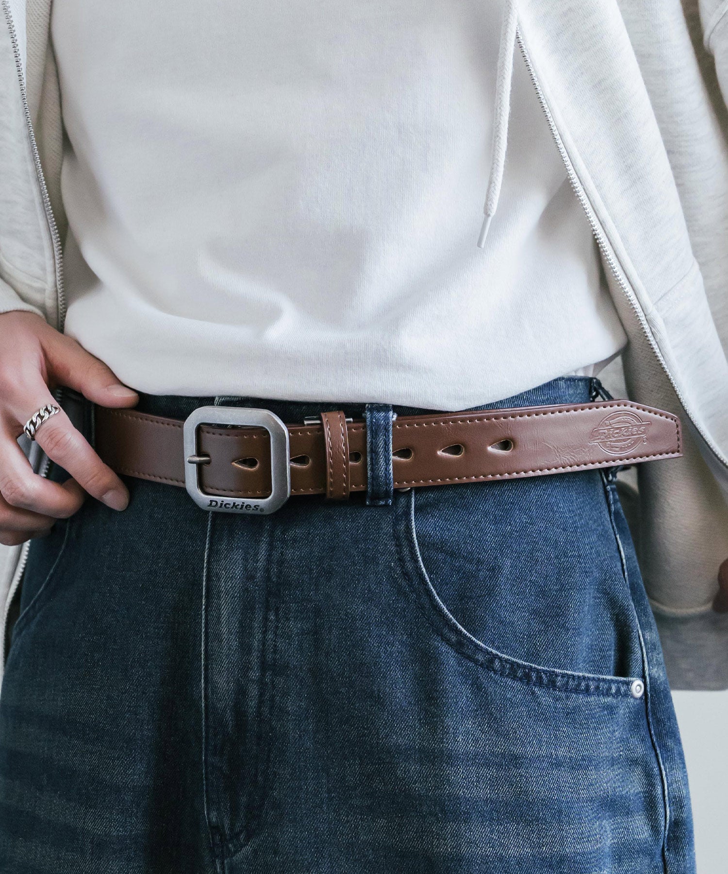 Dickies ディッキーズ 35mm スクエアバックルプレーンベルト 16241