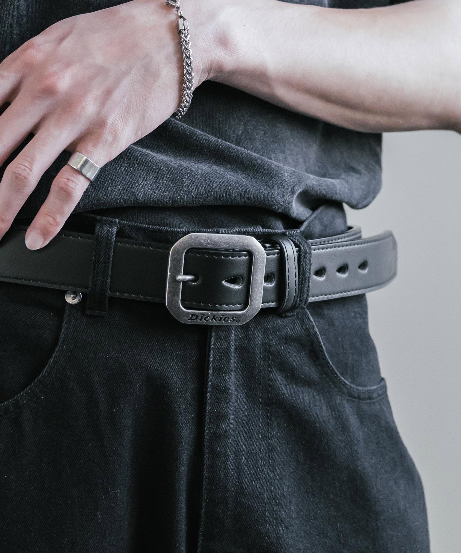 Dickies ディッキーズ 35mm スクエアバックルプレーンベルト 16241