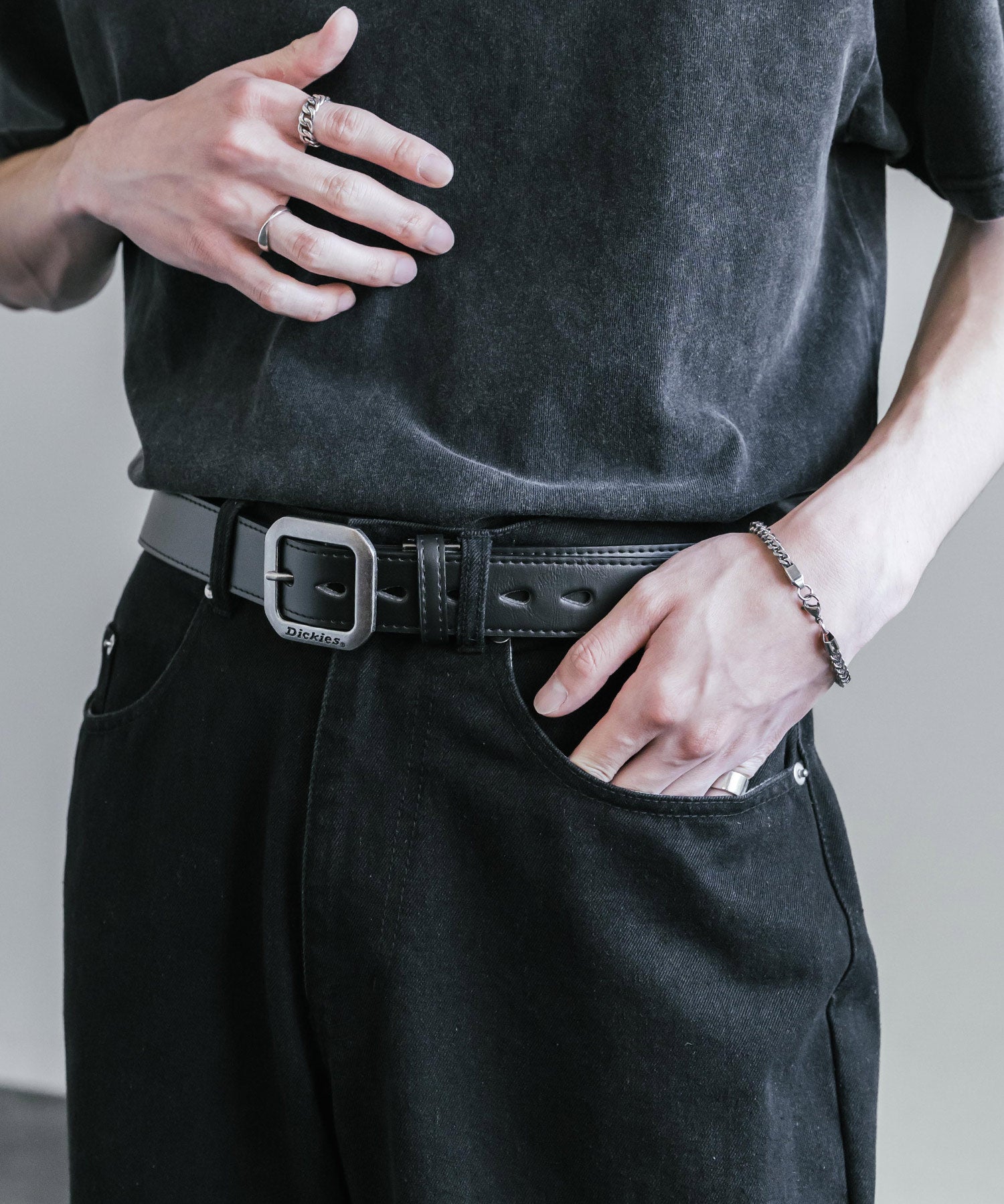 Dickies ディッキーズ 35mm スクエアバックルプレーンベルト 16241