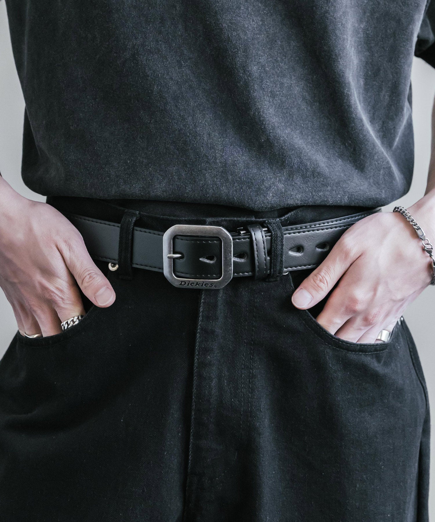 Dickies ディッキーズ 35mm スクエアバックルプレーンベルト 16241