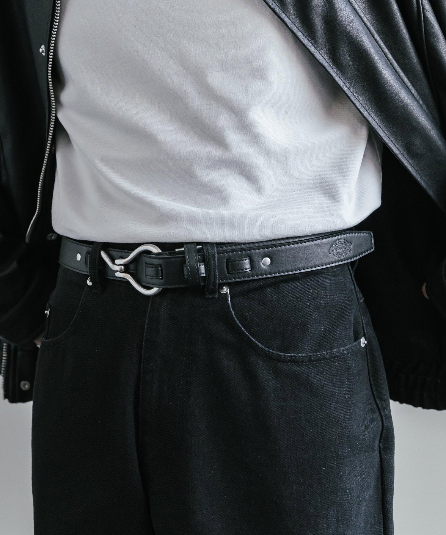 Dickies ディッキーズ サイズ調整可能 30mmPUレザーフックバックルベルト 16242