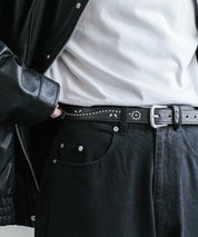 Dickies ディッキーズ サイズ調整可能 30mm PUレザー スタッズベルト 16243