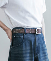 Dickies ディッキーズ サイズ調整可能 35mm PUレザースクエアバックルスタッズベルト 16244