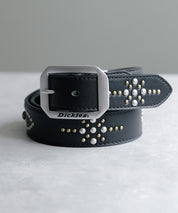 Dickies ディッキーズ サイズ調整可能 35mm PUレザースクエアバックルスタッズベルト 16244