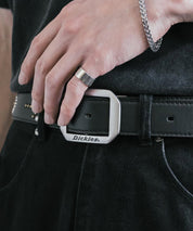 Dickies ディッキーズ サイズ調整可能 35mm PUレザースクエアバックルスタッズベルト 16244