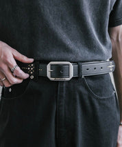 Dickies ディッキーズ サイズ調整可能 35mm PUレザースクエアバックルスタッズベルト 16244