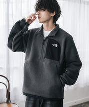 THE NORTH FACE ザ・ノースフェイス Men's Yumiori Off Peak 1/2 Zip Jacket ワンポイントロゴ刺繍ハーフジップ長袖フリースプルオーバー 16245