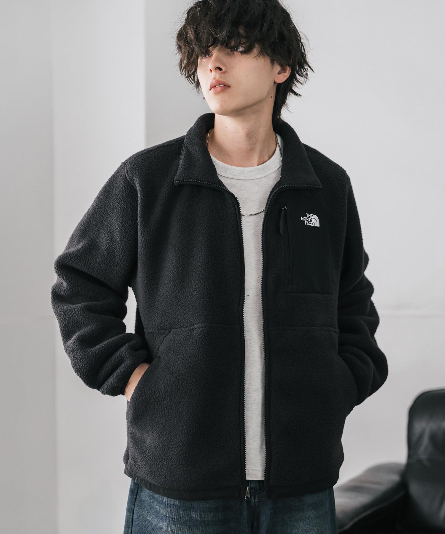 THE NORTH FACE ザ・ノースフェイス Men's Yumiori Off Peak Full Zip Jacket ワンポイントロゴ刺繍フルジップ長袖フリースジャケット 16246