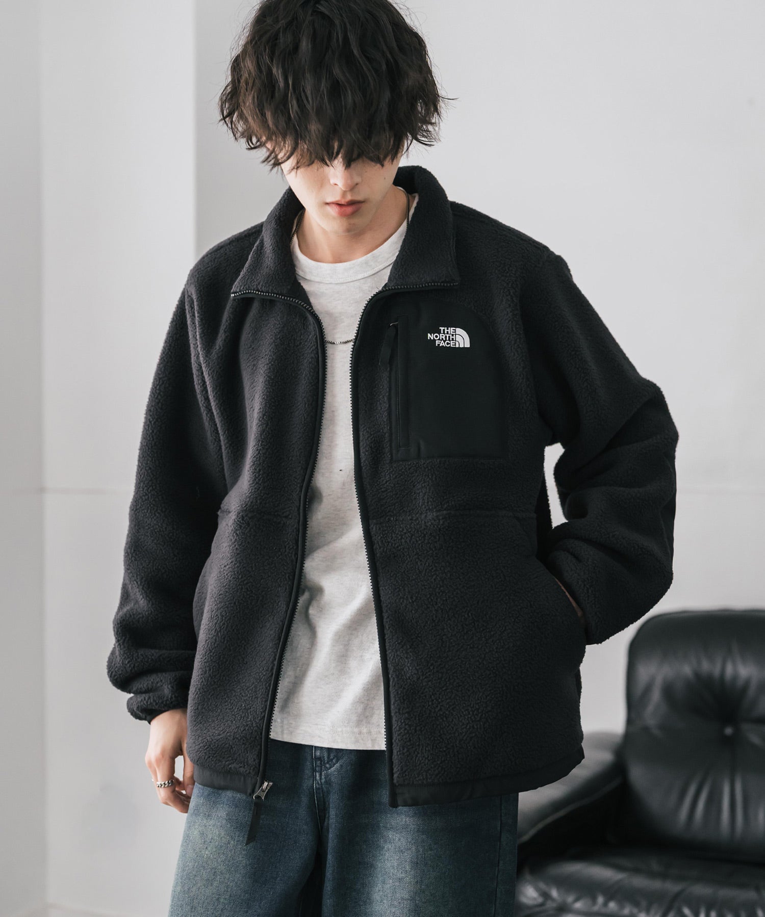 THE NORTH FACE ザ・ノースフェイス Men's Yumiori Off Peak Full Zip Jacket ワンポイントロゴ刺繍フルジップ長袖フリースジャケット 16246
