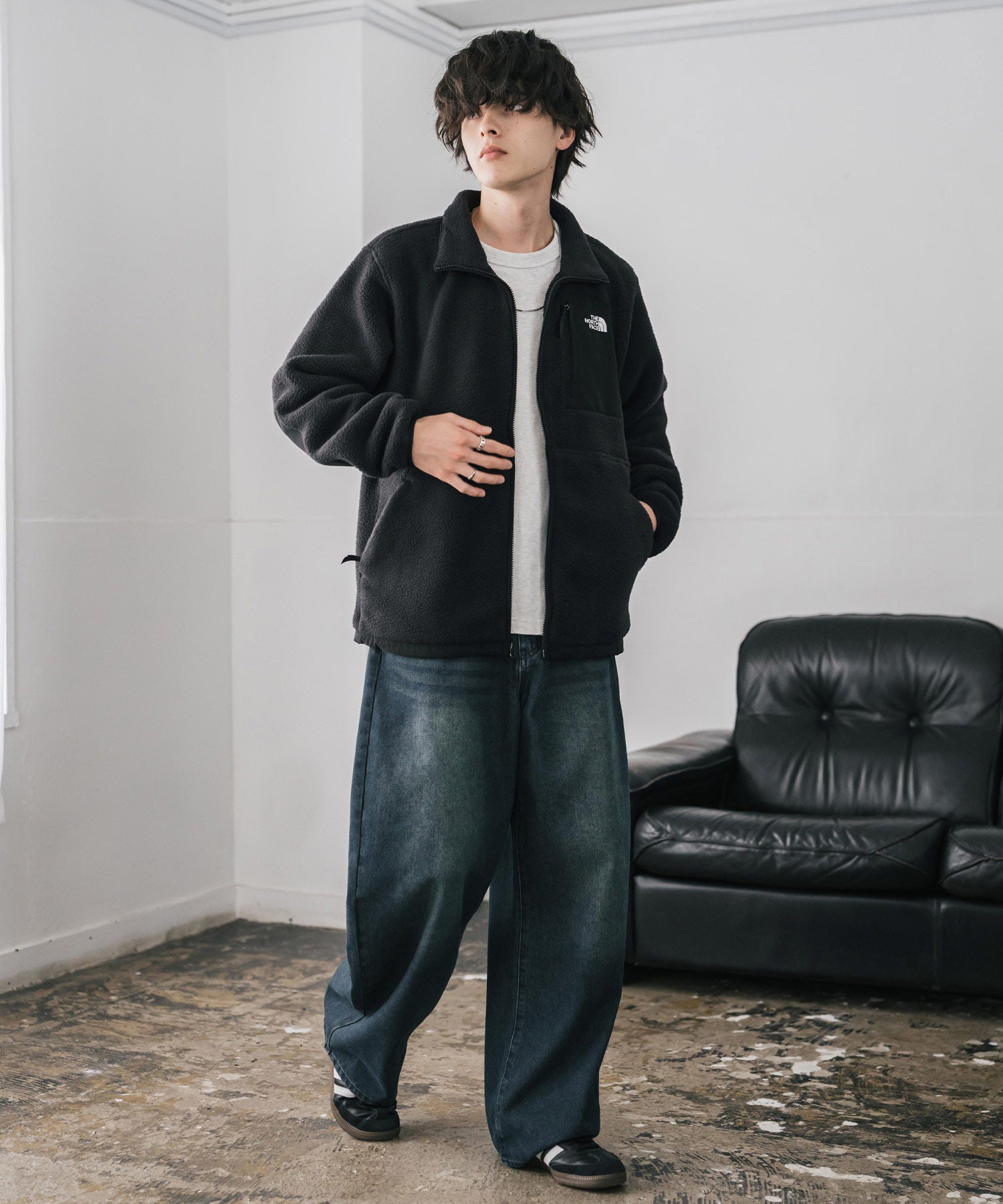 THE NORTH FACE ザ・ノースフェイス Men's Yumiori Off Peak Full Zip Jacket ワンポイントロゴ刺繍フルジップ長袖フリースジャケット 16246