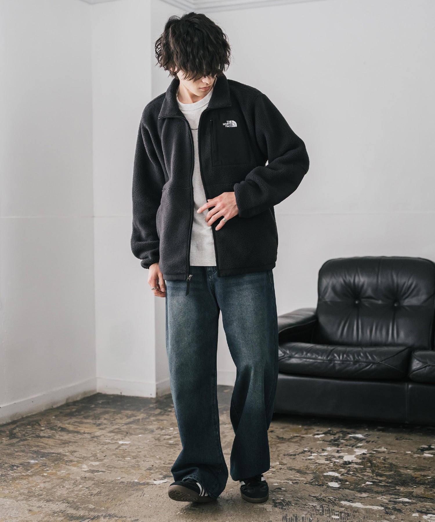THE NORTH FACE ザ・ノースフェイス Men's Yumiori Off Peak Full Zip Jacket ワンポイントロゴ刺繍フルジップ長袖フリースジャケット 16246