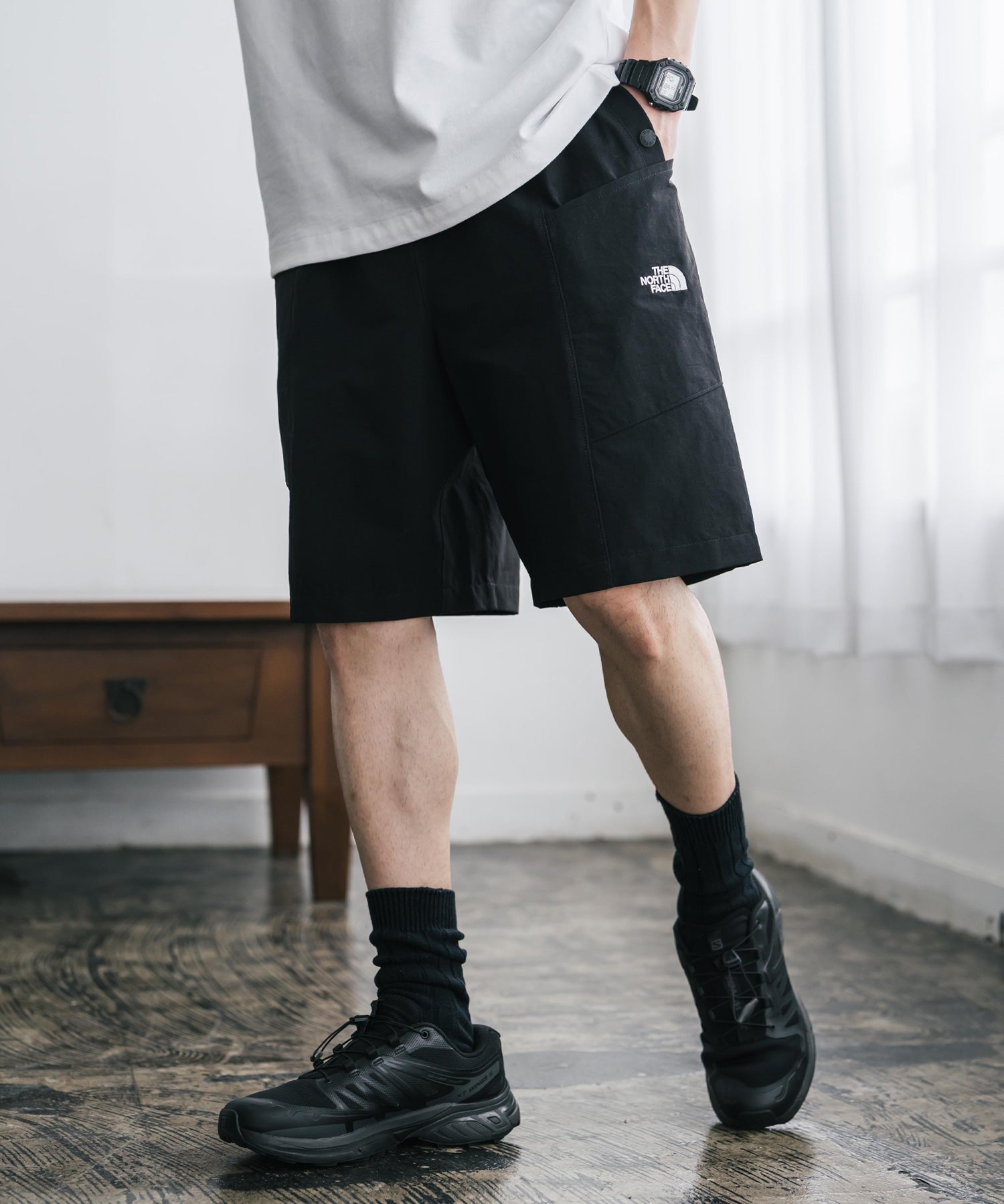 THE NORTH FACE ザ・ノースフェイス M CASUAL CARGO SHORT - AP ワンポイントロゴ刺繍イージーカーゴショートパンツ/ハーフパンツ 16248