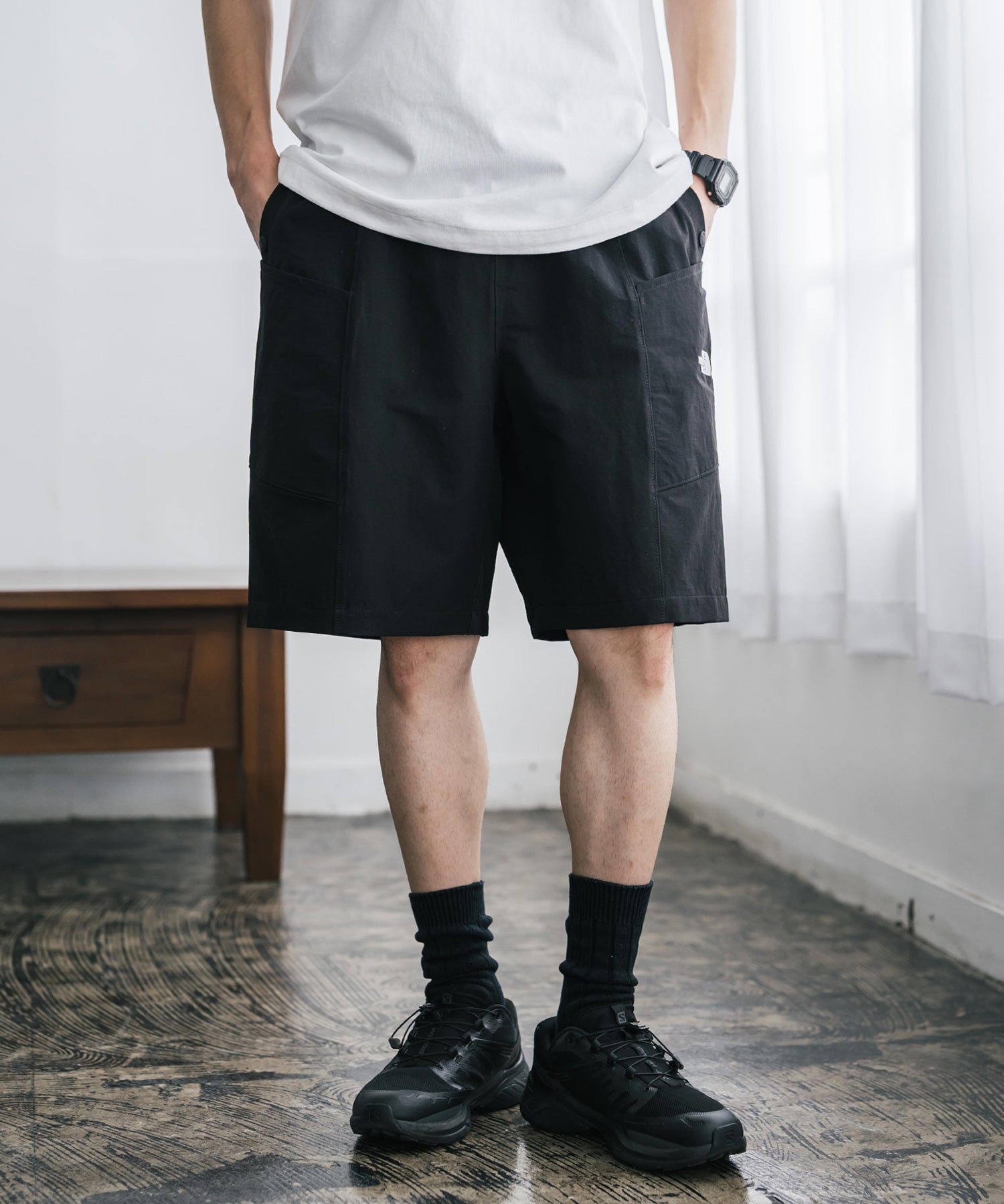 THE NORTH FACE ザ・ノースフェイス M CASUAL CARGO SHORT - AP ワンポイントロゴ刺繍イージーカーゴショートパンツ/ハーフパンツ 16248